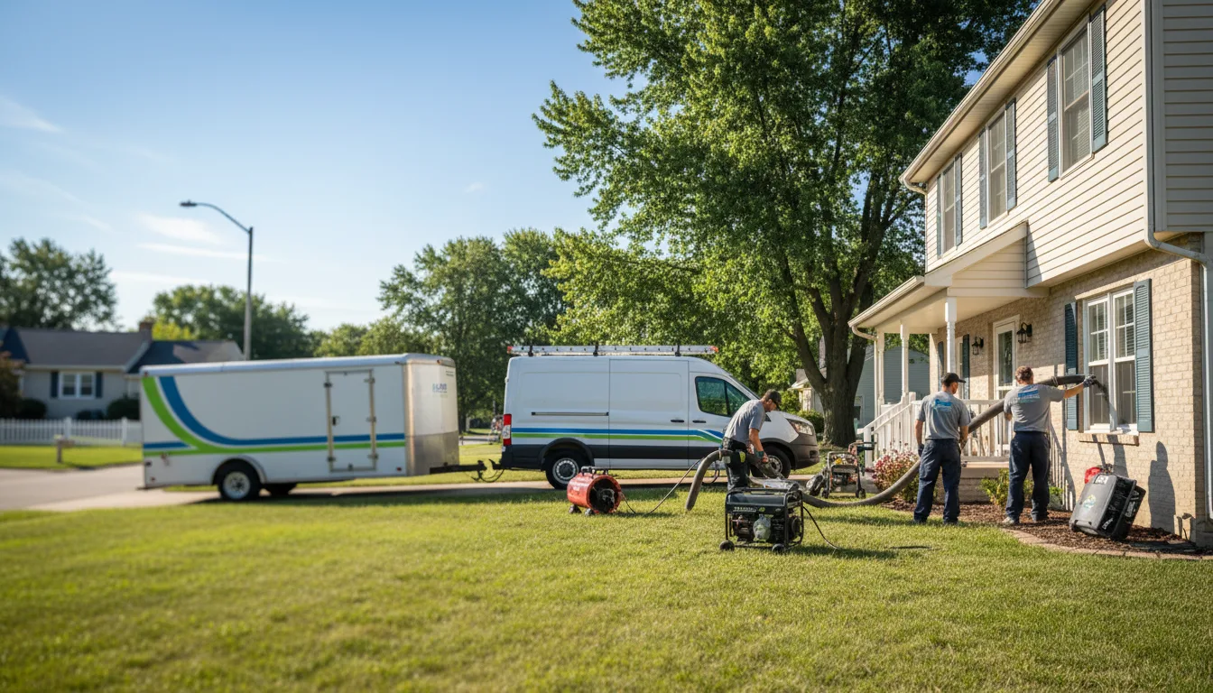 Flooded Basement Restoration And Cleanup With Repair in Manito, IL near me